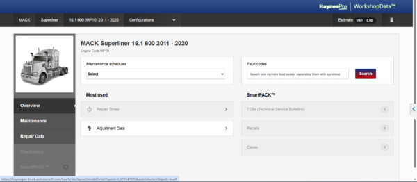 haynes pro truck online account