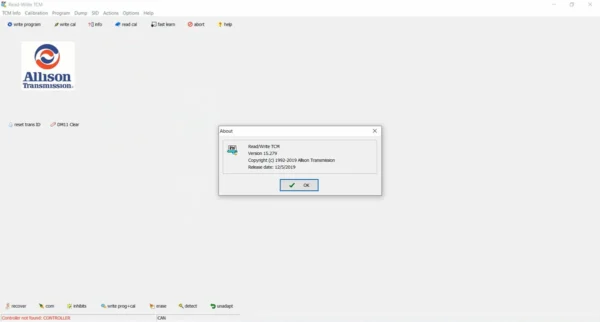 allison tcm reflash 6.3