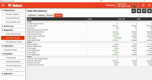bobcat service analyzer 92.00
