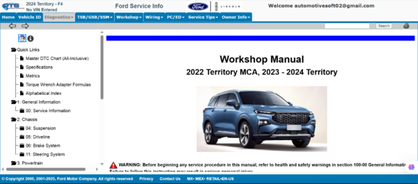 ford pts online account