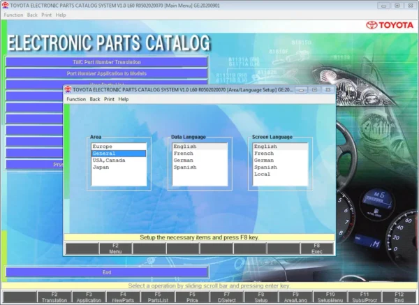 toyota lexus epc all regions