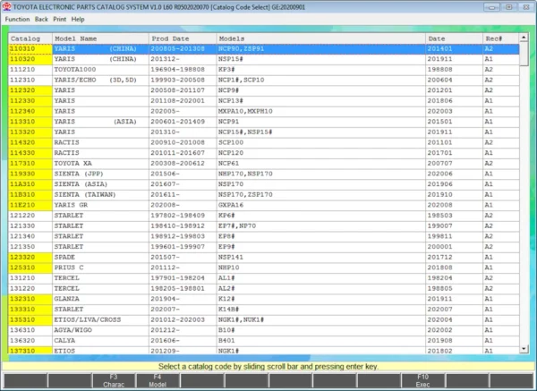 toyota lexus epc all regions